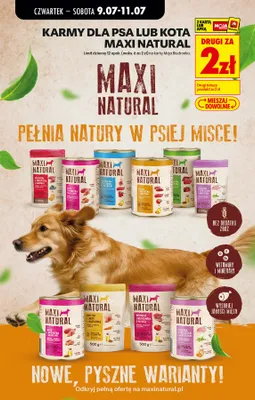 Karma dla psa Maxi Natural Kurczak i indyk z marchewką promocja w Biedronka