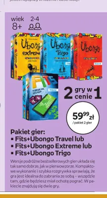 Pakiet gier Fits + Ubongo Travel Egmont promocja w Empik