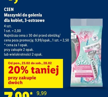 Maszynki do golenia dla kobiet, 3-ostrzowe promocja w Lidl