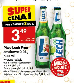 Piwo bezalkoholowe Lech smakowe promocja w Twój Market