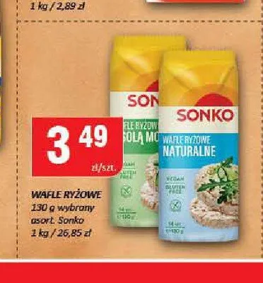 Wafle ryżowe Sonko Naturalne promocja w Chorten