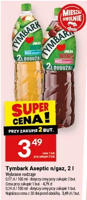 Napój Aseptic n/gaz Tymbark promocja w Twój Market