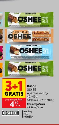 Baton Oshee Protein promocja w Intermarche