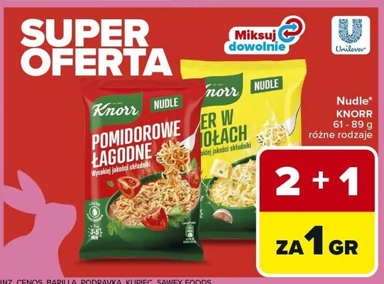 Nudle pomidorowe łagodne dla wlach promocja w Carrefour
