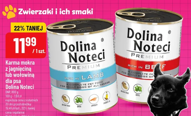 Karma mokra z wołowiną dla psa promocja w POLOmarket