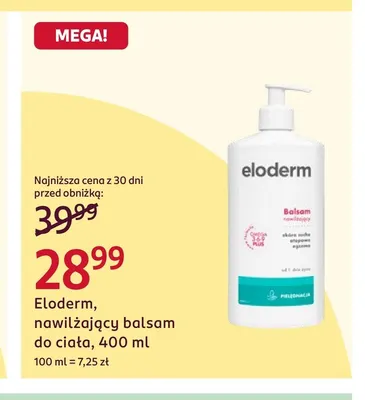Nawilżający balsam do ciała Eloderm promocja w Rossmann