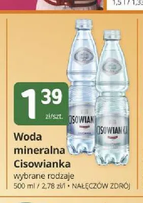 Woda mineralna Cisowianka promocja w Marketvita
