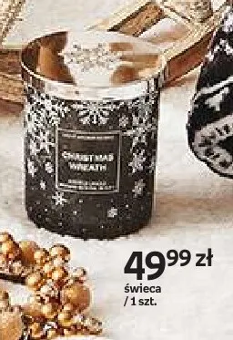 Świeca Christmas Wreath promocja w Empik
