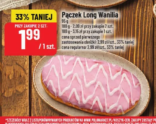 Pączek Long Wanilia promocja w POLOmarket
