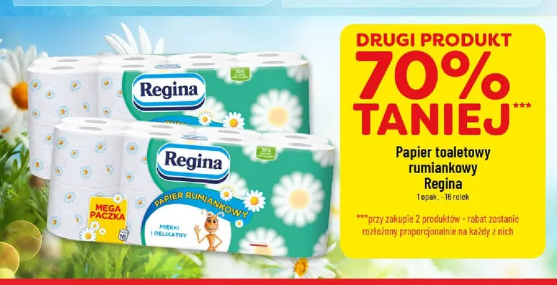 Papier toaletowy rumiankowy 16-pak Regina promocja w POLOmarket