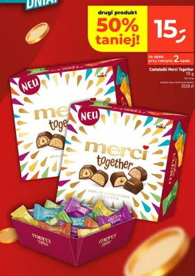 Czekoladki Merci Together promocja w Dealz