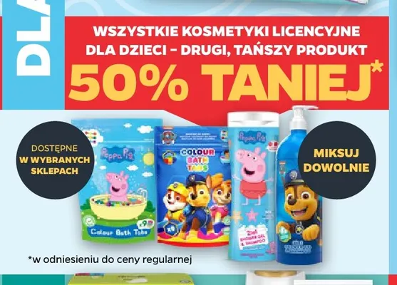 Kosmetyki licencyjne dla dzieci promocja w Netto