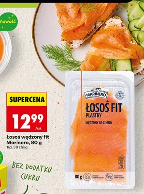 Łosoś wędzony fit Marinero plastry promocja w Biedronka