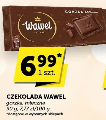 Czekolada Wawel gorzka, mleczna promocja w ABC