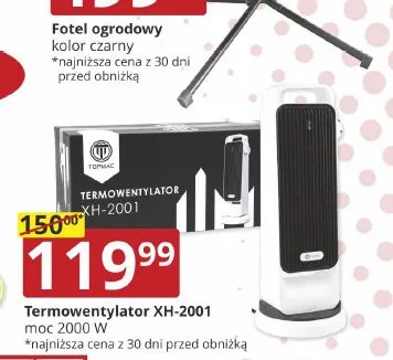 Termowentylator TOPMAC XH-2001 promocja w Prymus AGD