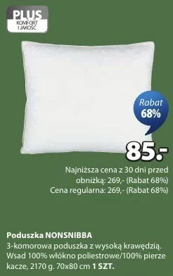 Poduszka NONSHIBRA promocja w Jysk