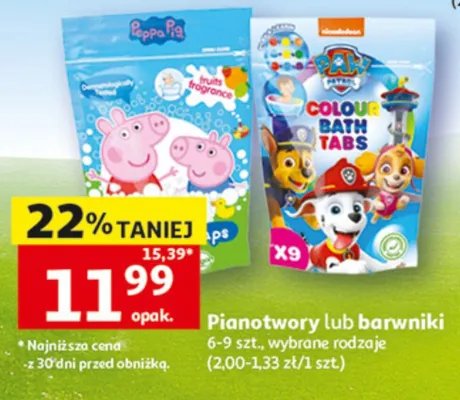Pianotwory lub barwniki promocja w Auchan