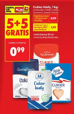 Cukier biały Polski Cukier promocja w Biedronka