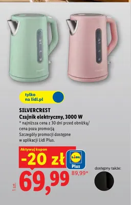 Czajnik elektryczny Silvercrest promocja w Lidl