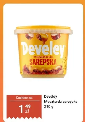 Musztarda sarepska Develey promocja w Dino