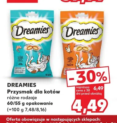 Przysmak dla kotów Dreamies promocja w Kaufland