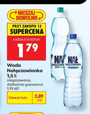 Woda Nałęczowianka niegazowana promocja w Biedronka