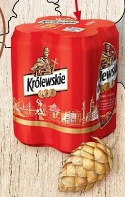 Piwo Królewskie 4-pak 500 ml promocja w Stokrotka