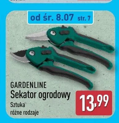 Sekator ogrodowy Gardenline promocja w Aldi