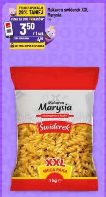 Makaron świderek XXL promocja w POLOmarket