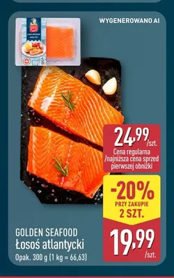 Łosoś atlantycki Golden Seafood promocja w Aldi