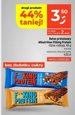 Baton proteinowy Allnutrition Fitking Protein promocja w Dealz