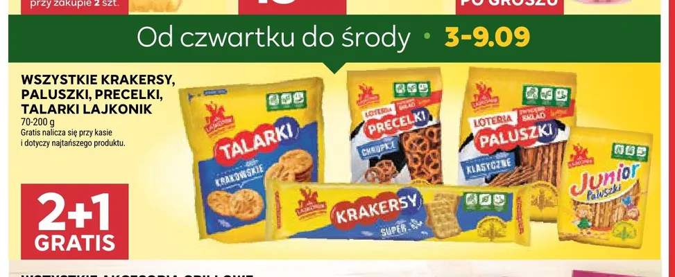 Paluszki klasyczne Lajkonik promocja w Stokrotka