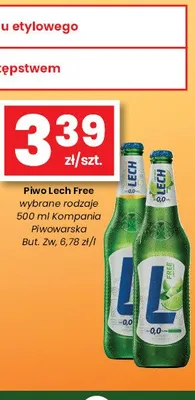 Piwo bezalkoholowe Lech Free promocja w emma MARKET