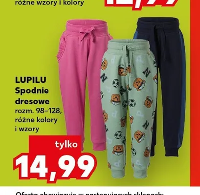 Spodnie dresowe dziecięce Lupilu promocja w Kaufland