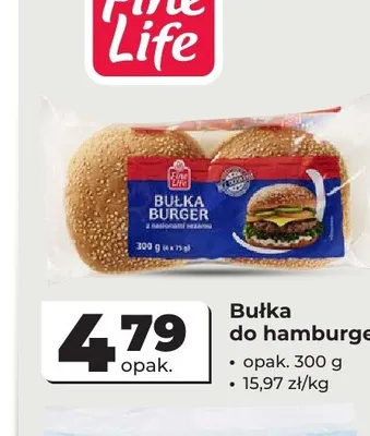 Bułka do hamburgera Fine Life promocja w Odido