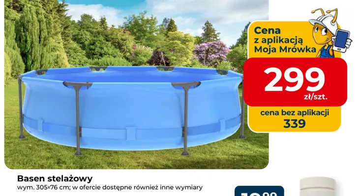 Basen stelażowy promocja w PSB Mrówka