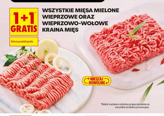 Mięso mielone wieprzowe Kraina Mięs promocja w Biedronka