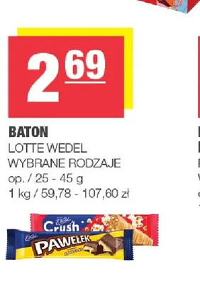 Baton Pawełek E.Wedel promocja w SPAR