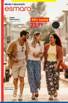 Spodnie damskie 38-44 Esmara promocja w Lidl