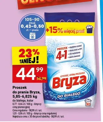 Proszek do prania Bryza do białego promocja w Twój Market