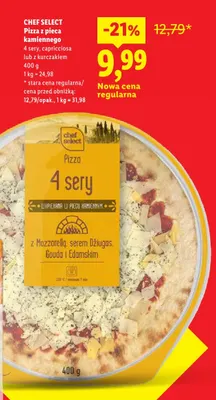 Pizza z pieca kamiennego z kurczakiem Chef Select promocja w Lidl