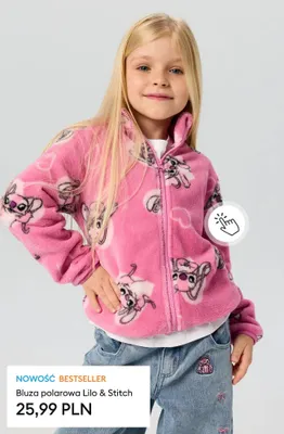Bluza polarowa Lilo & Stitch promocja w Sinsay