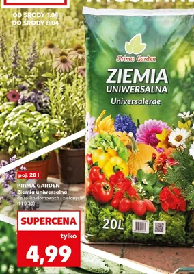 Ziemia uniwersalna do roślin domowych i zielonych promocja w Kaufland