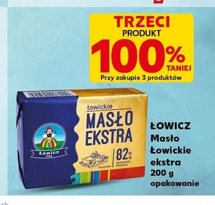 Masło łowickie ekstra ŁOWICZ promocja w Kaufland