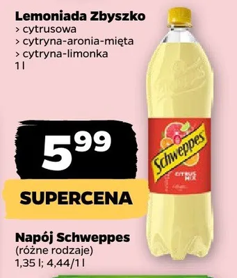 Napój Schweppes 1,35 l, różne rodzaje promocja w Netto