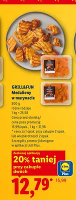 Medaliony w marynacie Grill&Fun promocja w Lidl