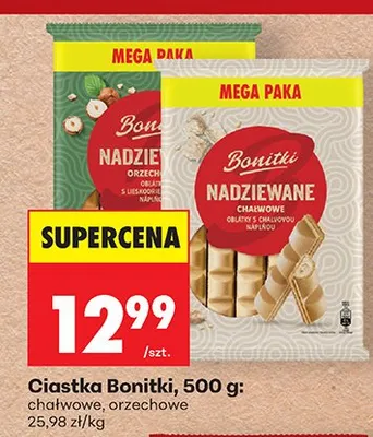 Ciastka nadziewane chałwowe promocja w Biedronka