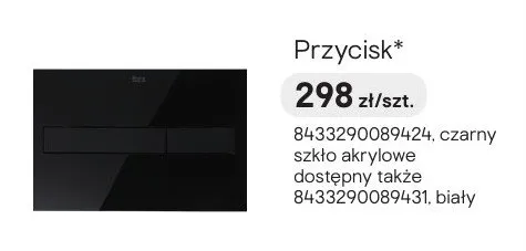 Przycisk spłukujący Roca czarny biały promocja w Castorama