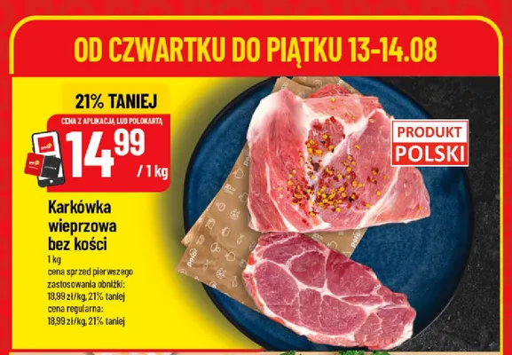 Karkówka wieprzowa bez kości promocja w POLOmarket