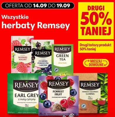 Herbaty Remsey promocja w Biedronka